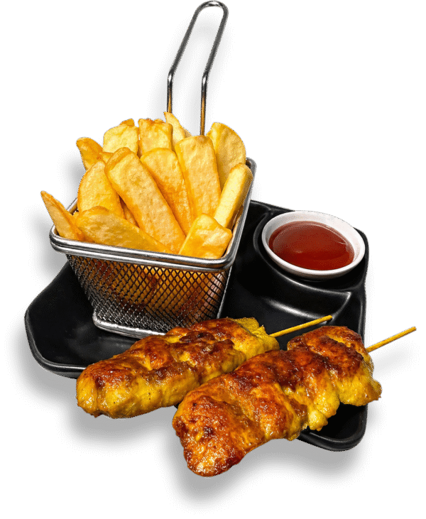 Kids satay and fries Dubai